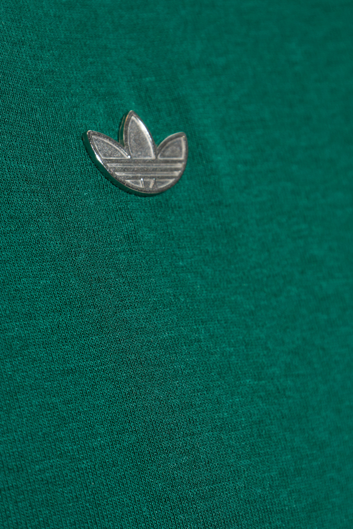 Green T-shirt with logo-shaped appliqué ADIDAS Originals